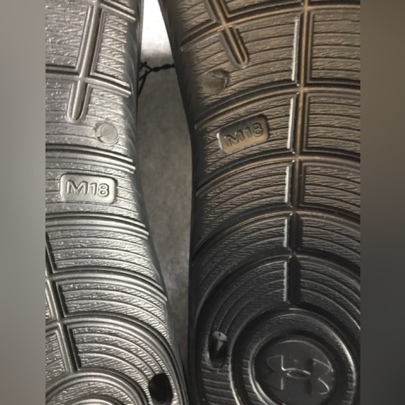 Under Armour Black Men’s Slide Sandals SZ18 - Picture 4 of 7